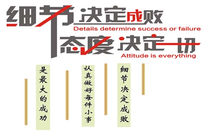 態(tài)度決定一切，細節(jié)決定成敗